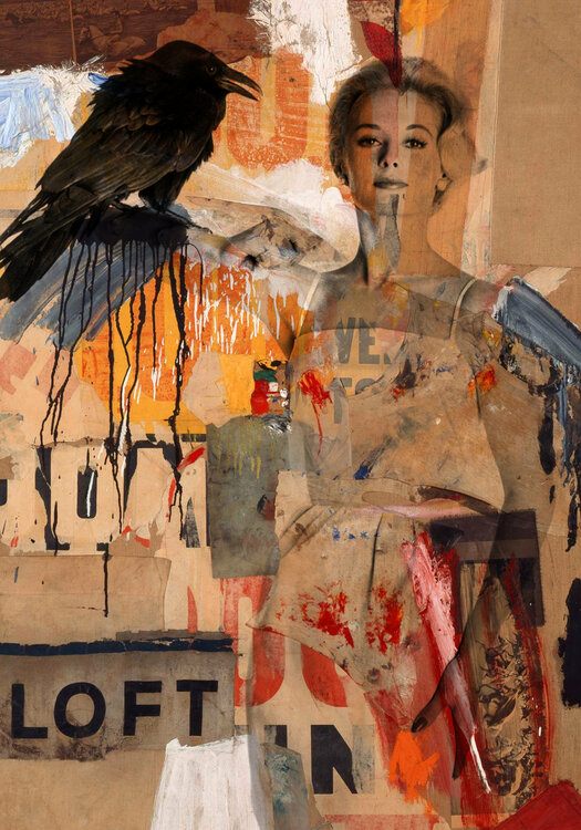 Tippi Hedrin and Rauschenberg  ( part of the series the American Dream portraits ) Thomas Dellert