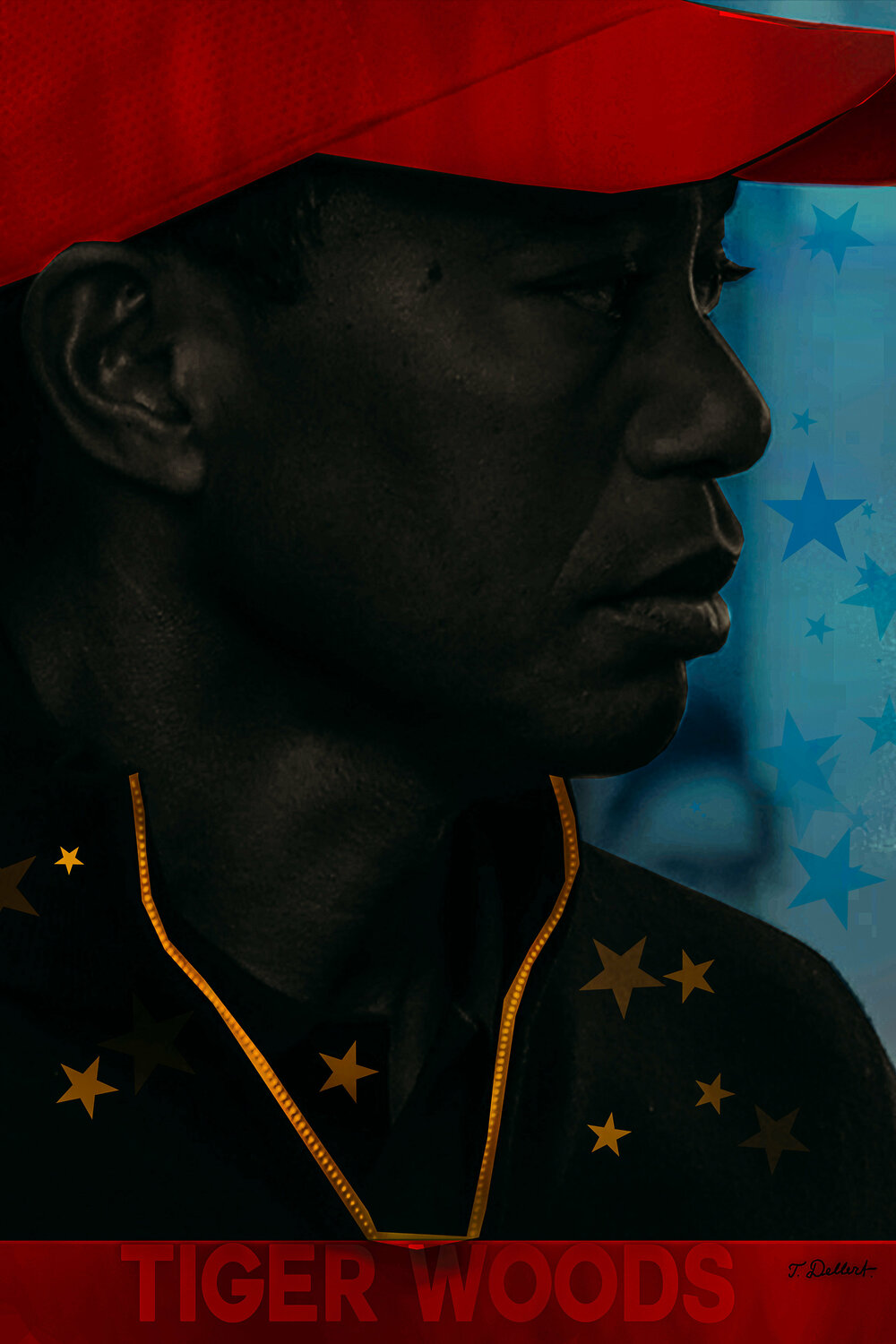 TIGER WOODS.    Golf Champion Thomas Dellert