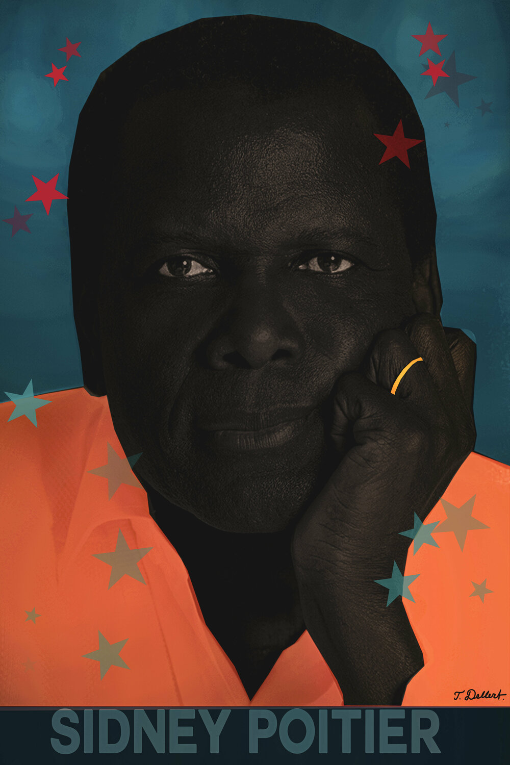 SIDNEY POITIER  actor Thomas Dellert