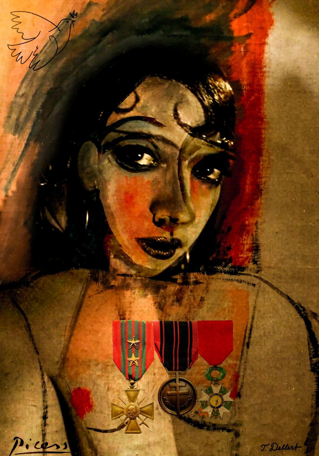 Josephine the Spy the War Heroine ( after Picasso ) Thomas Dellert Fotografie zu verkaufen
