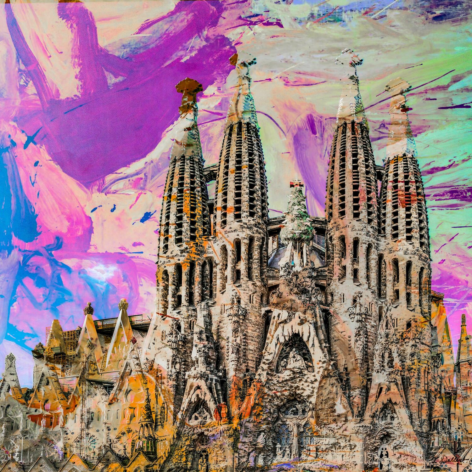 La Sagrada Familia Barcelona Spain Thomas Dellert Fotografie zu verkaufen