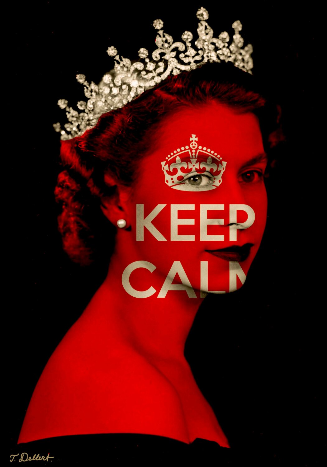 Queen Elizabeth the second    ( Portrait five ) Thomas Dellert