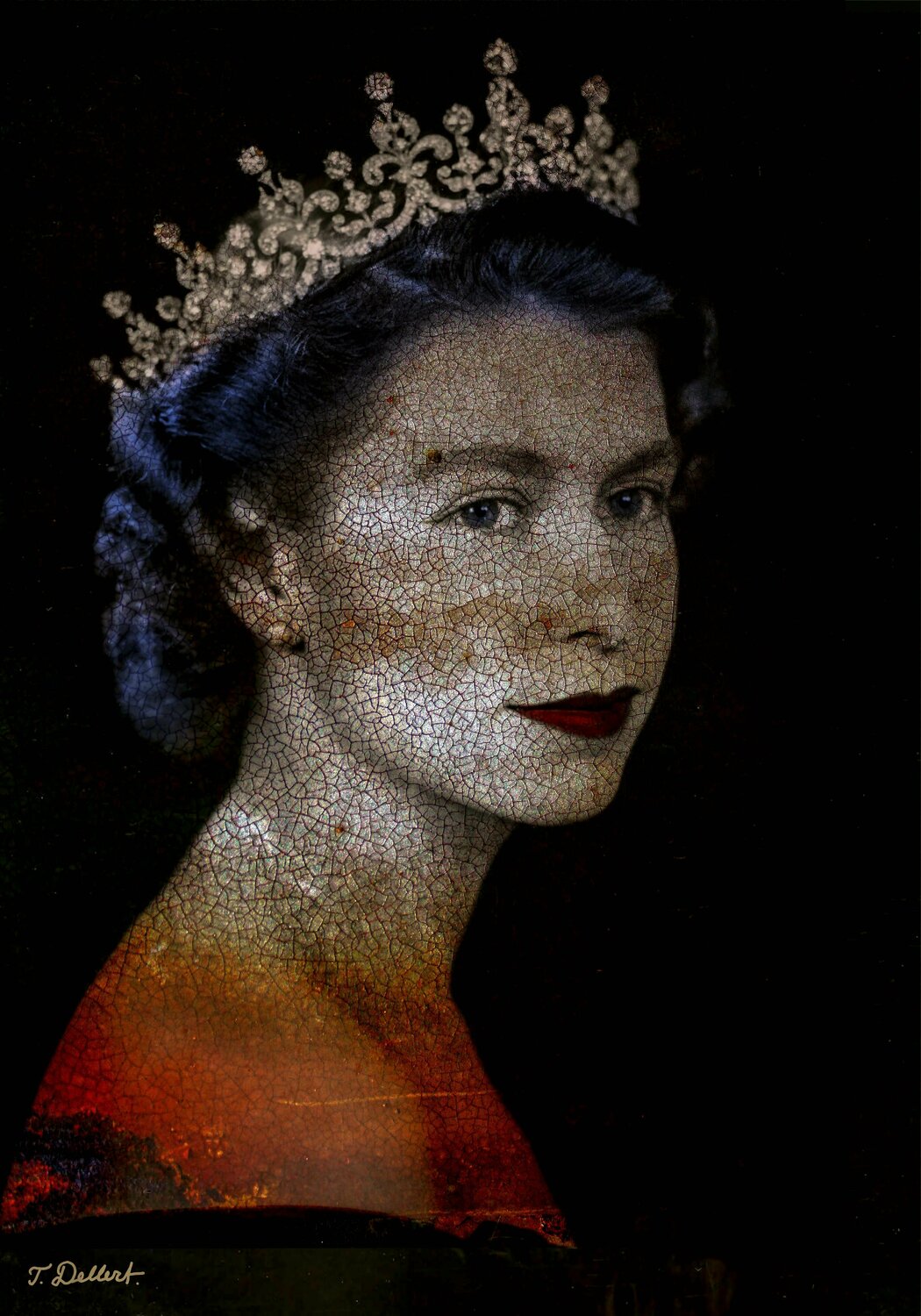 Queen Elizabeth the second     ( Portrait twelve ) Thomas Dellert