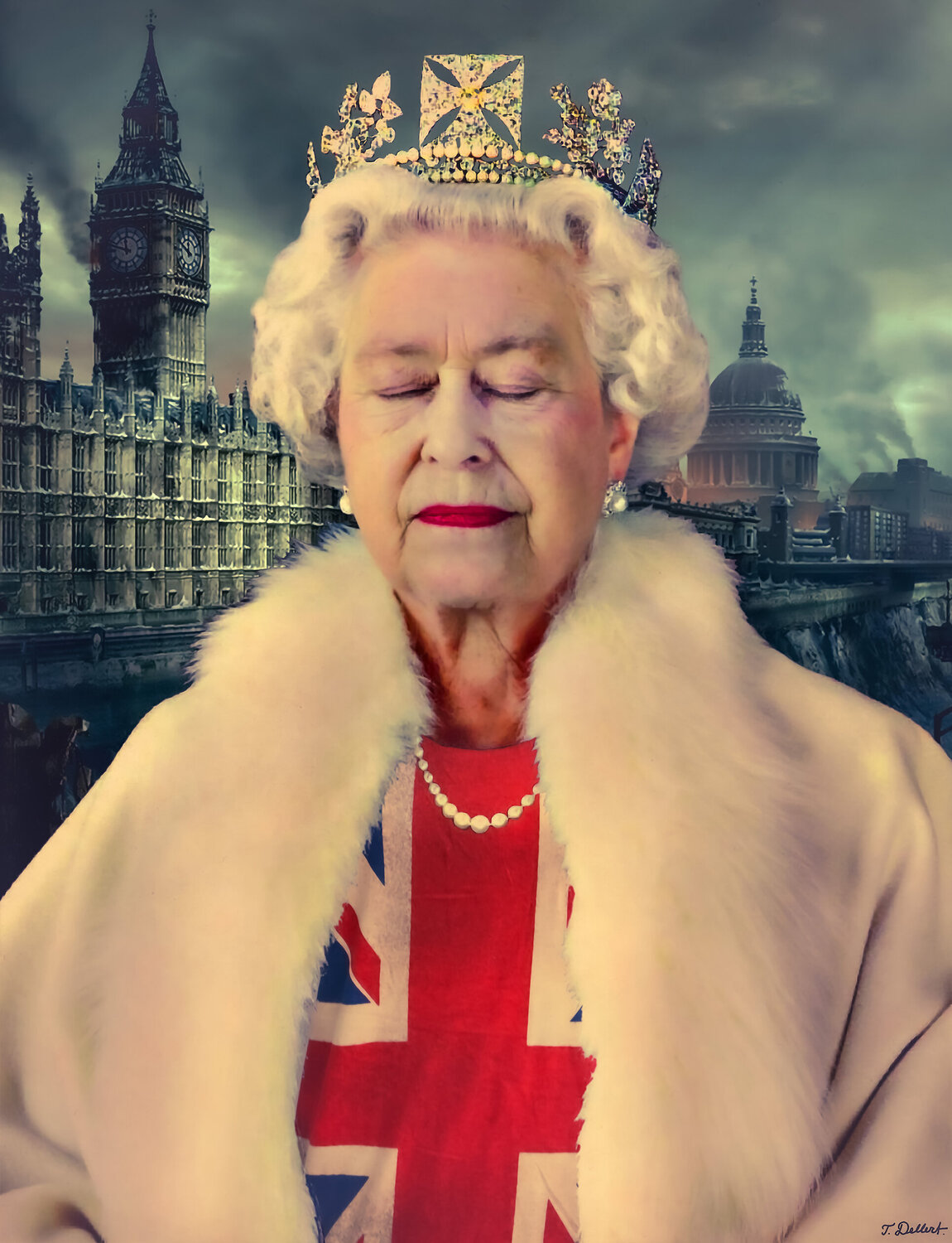 My Queen Platinum Portrait 20 22. ( version 3 ) Thomas Dellert