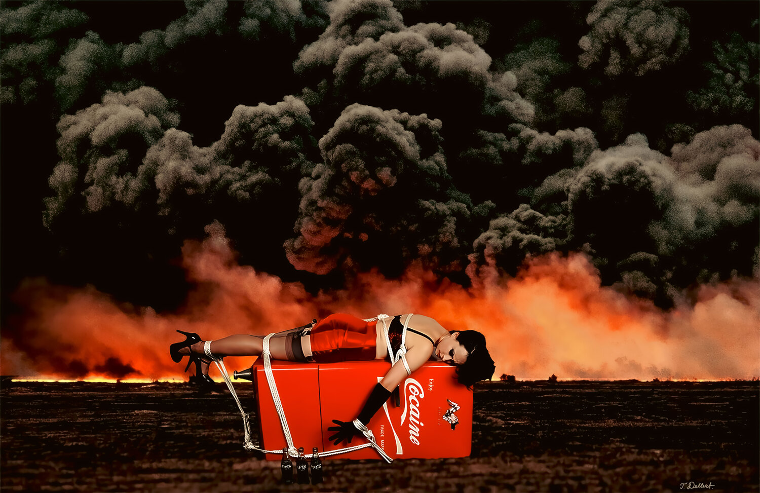 Putting out Fire with Gasoline ( photography by Thomas Dellert inspired