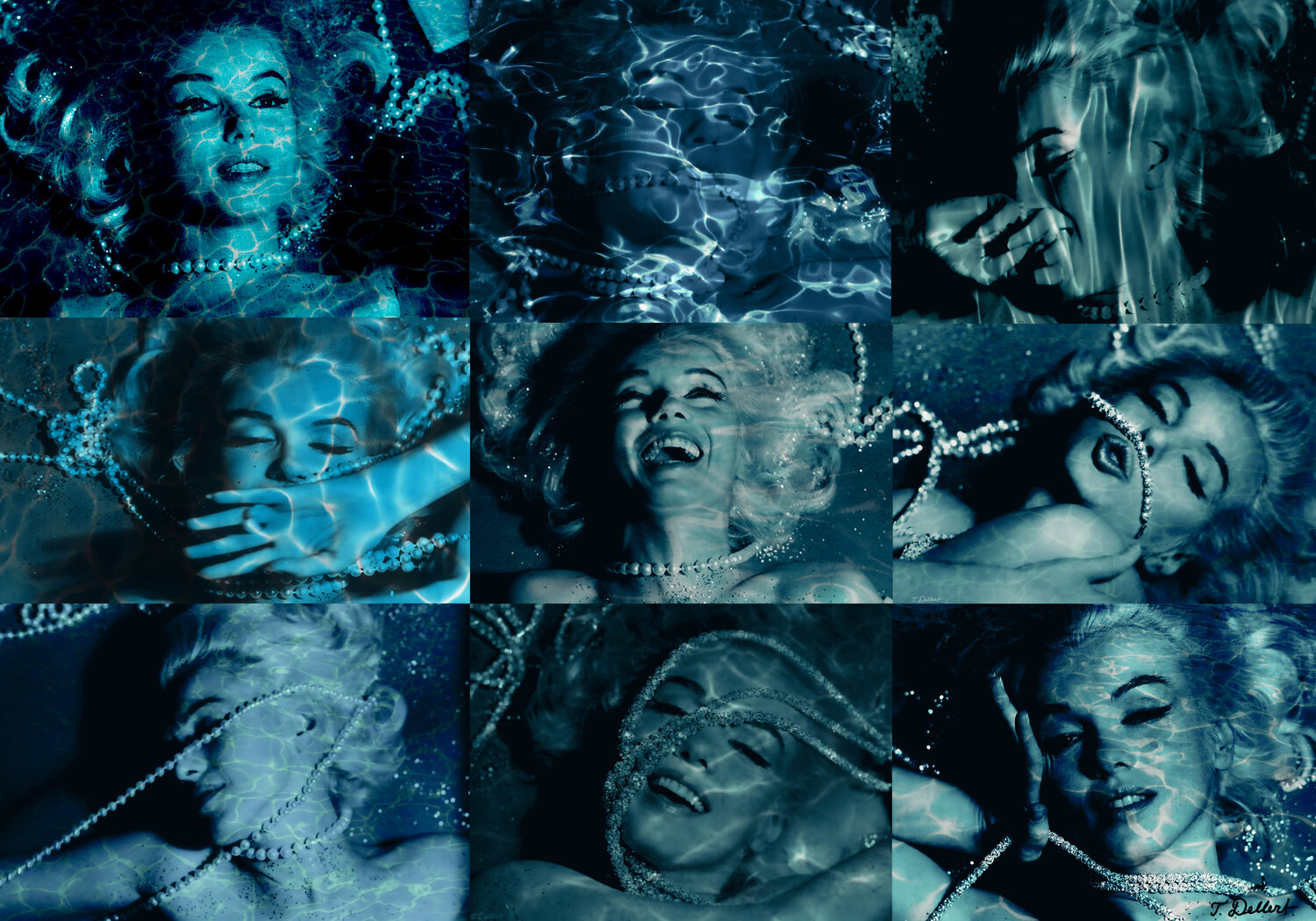 M.M.M. = Marilyn Mermaid Monroe    ( from the series Drowned World ) Thomas Dellert Fotografie zu verkaufen