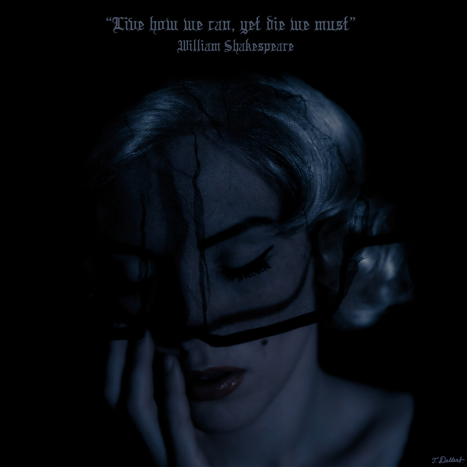 GRIEF.         (The nightmare Marilyn had about being present at her own funeral ) Thomas Dellert Fotografia in vendita