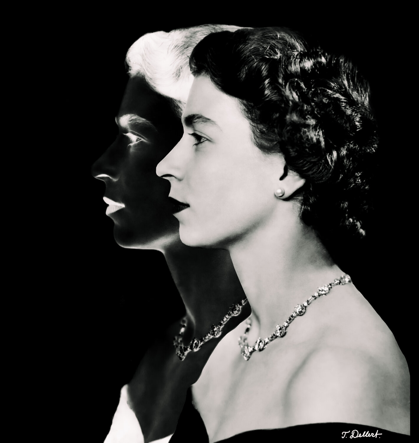 A Queen for all.   ( Black & White version ) Thomas Dellert