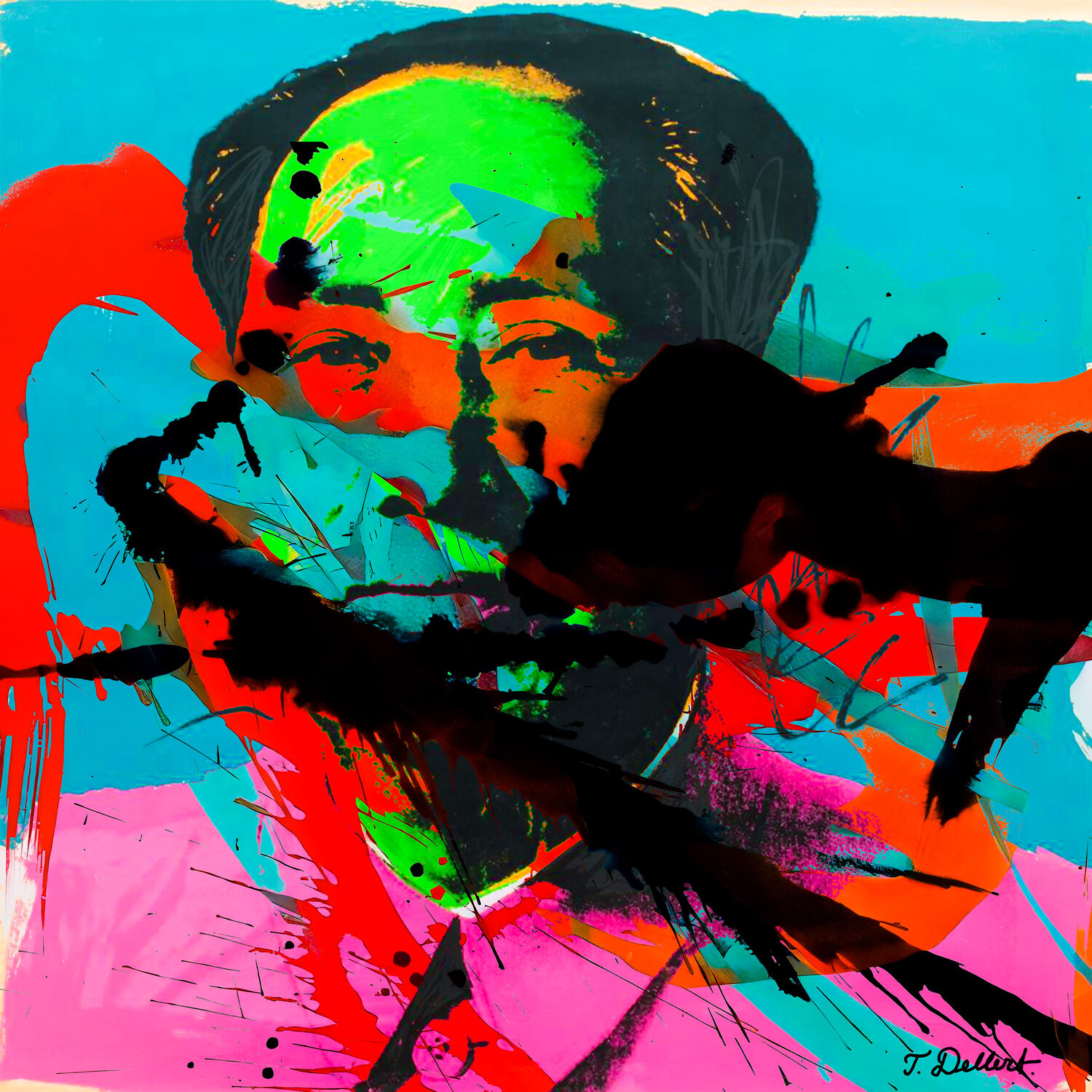 Destroyed Mao by Warhol Thomas Dellert