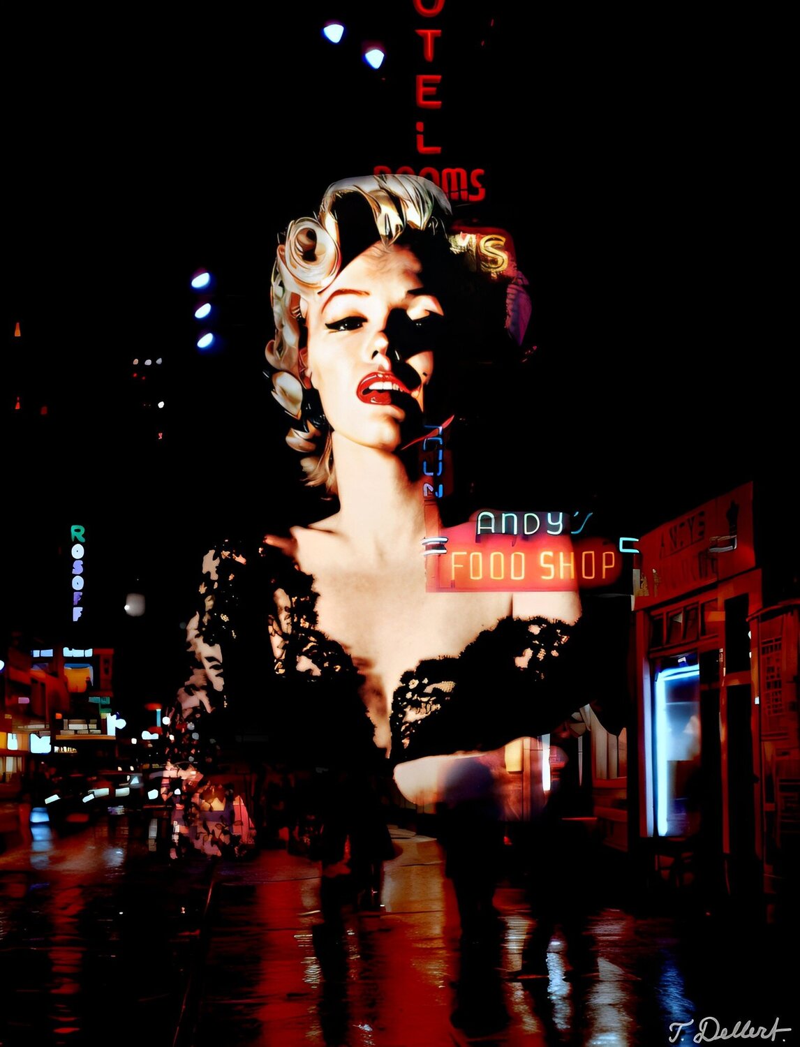 The Seduction of the New York Night Thomas Dellert Fotografia in vendita