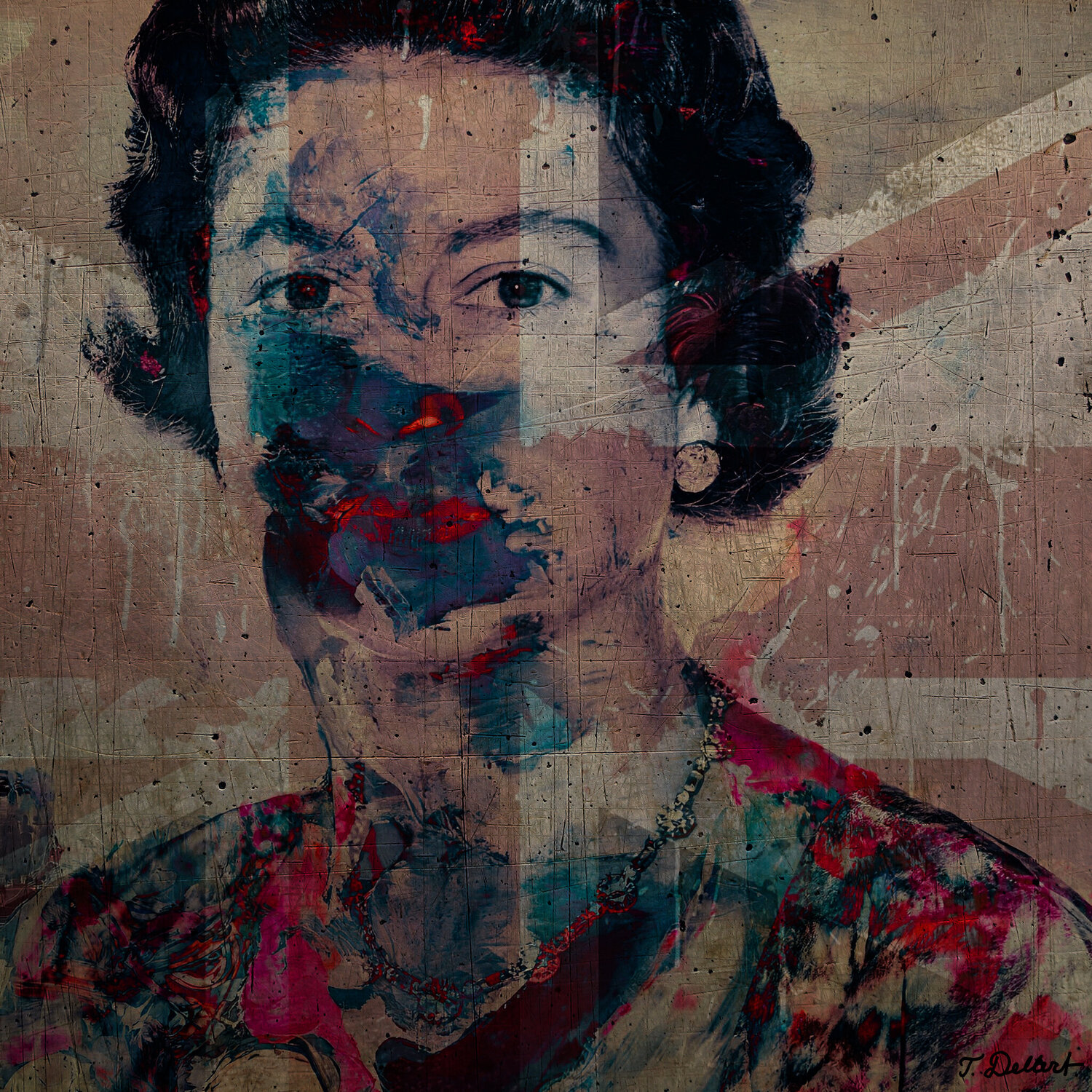 Portrait of the Last British Queen Thomas Dellert Fotografie zu verkaufen
