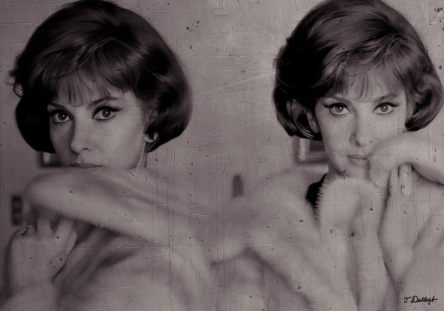 GINA Lollobrigida in Mink 1960s Thomas Dellert