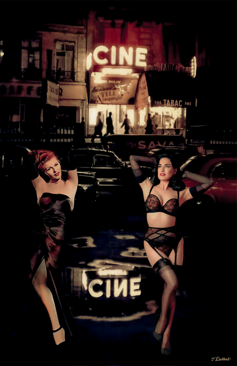 Dita and Gilda in Cine City Thomas Dellert