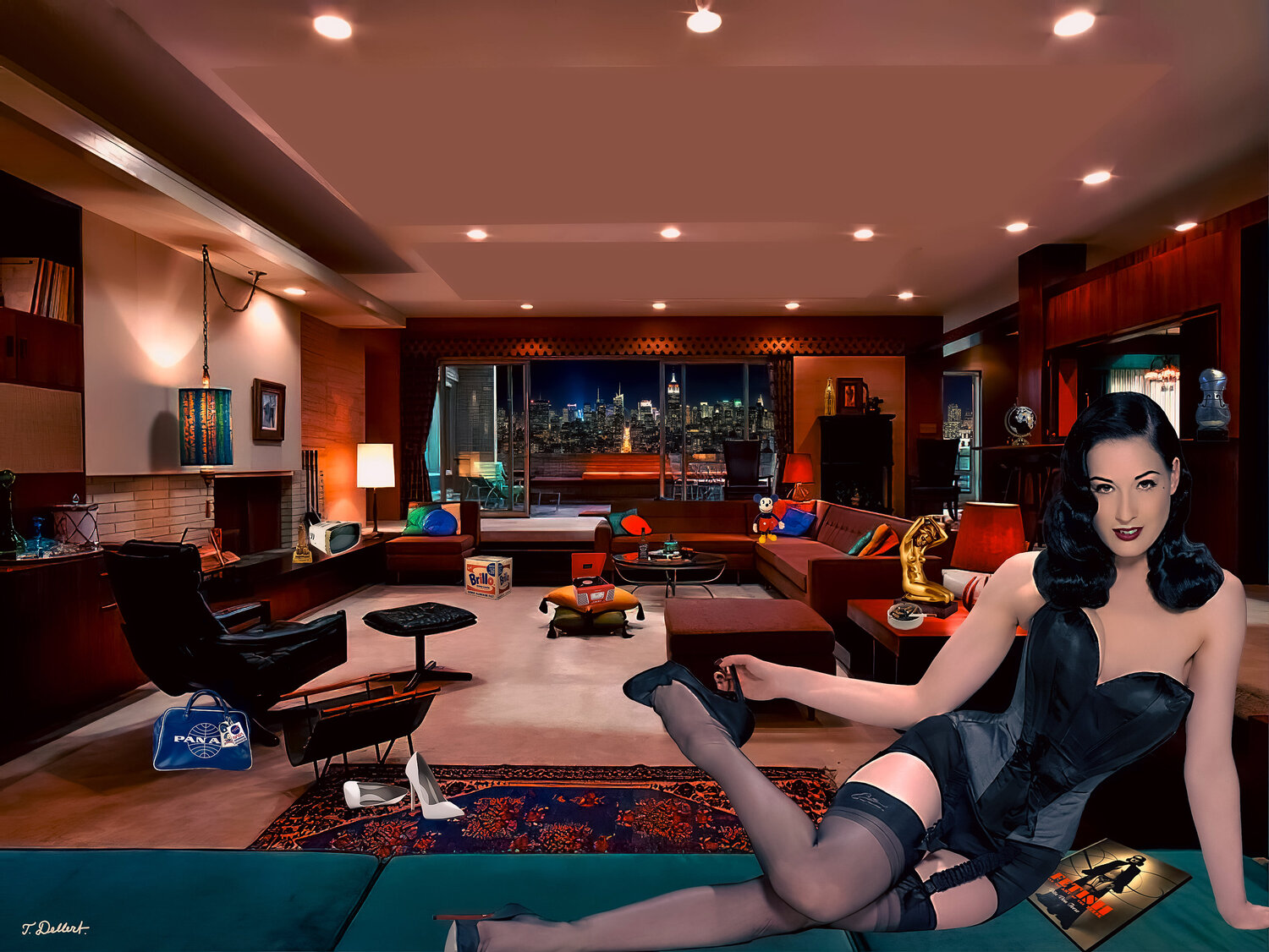 Dita's in her Manhattan Apartment Thomas Dellert