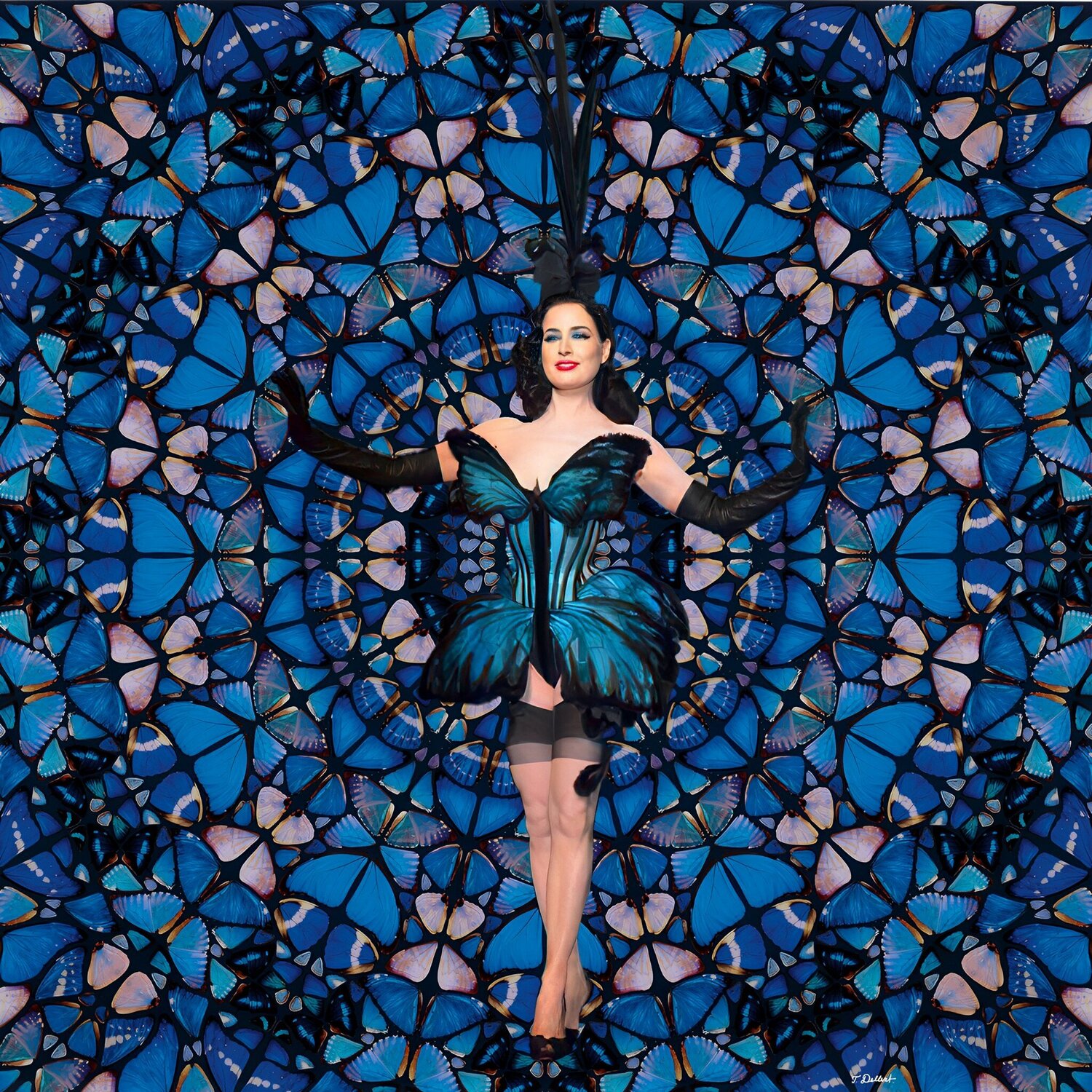 Dita Butterfly and Damien Hirst Thomas Dellert
