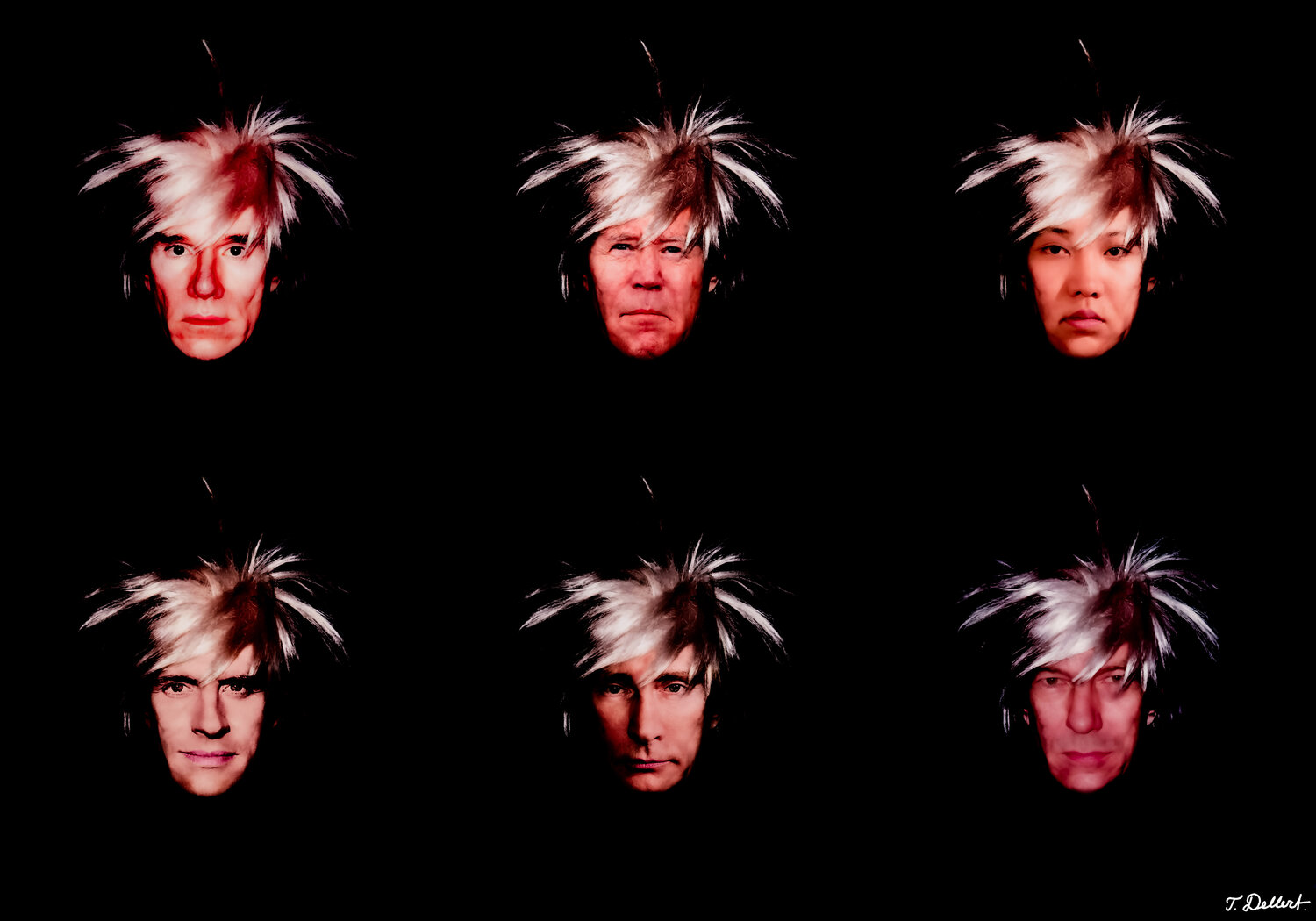 Six  Warholian Portraits Thomas Dellert