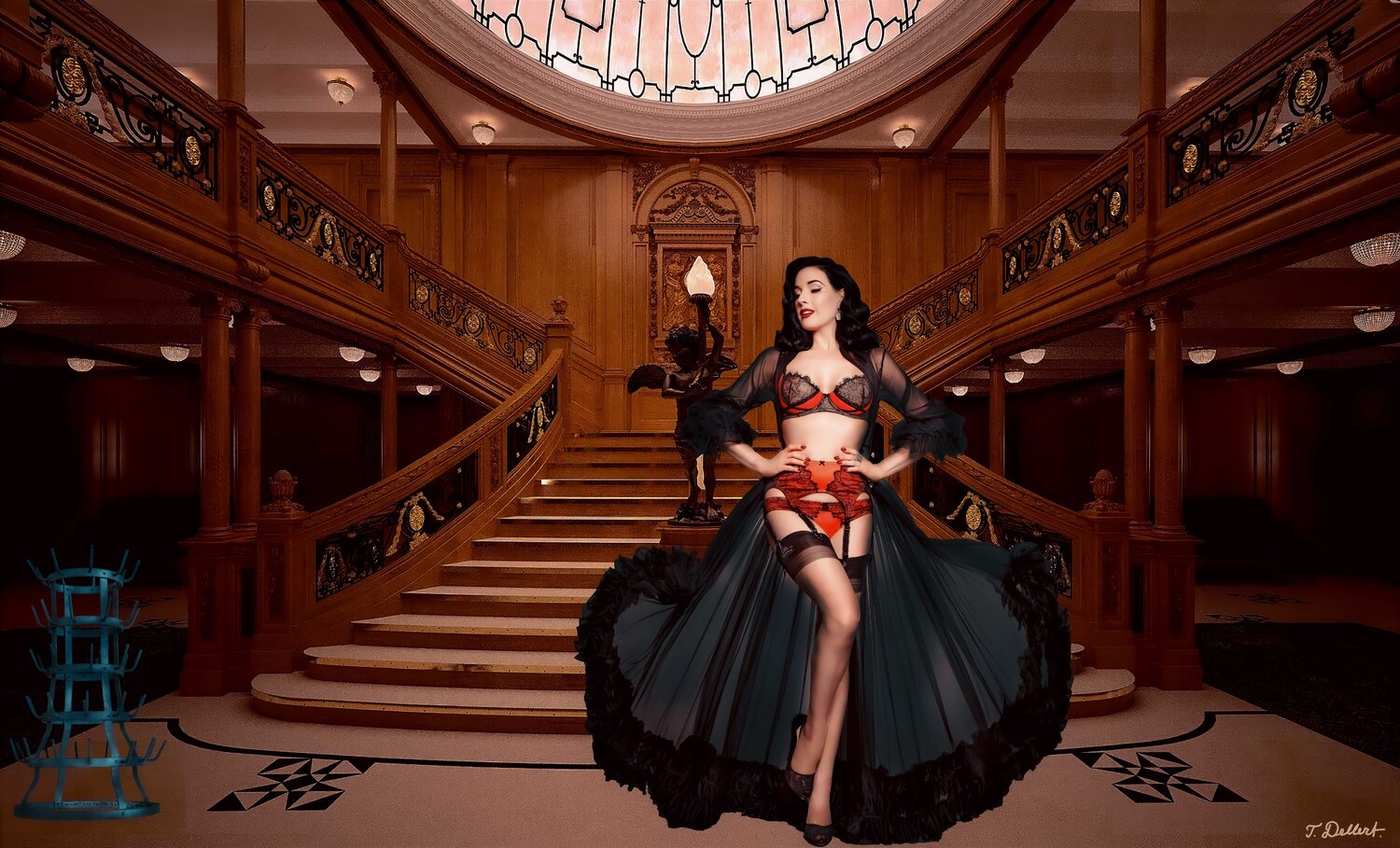 Dita  1912 in Titanic with Duchamp Thomas Dellert