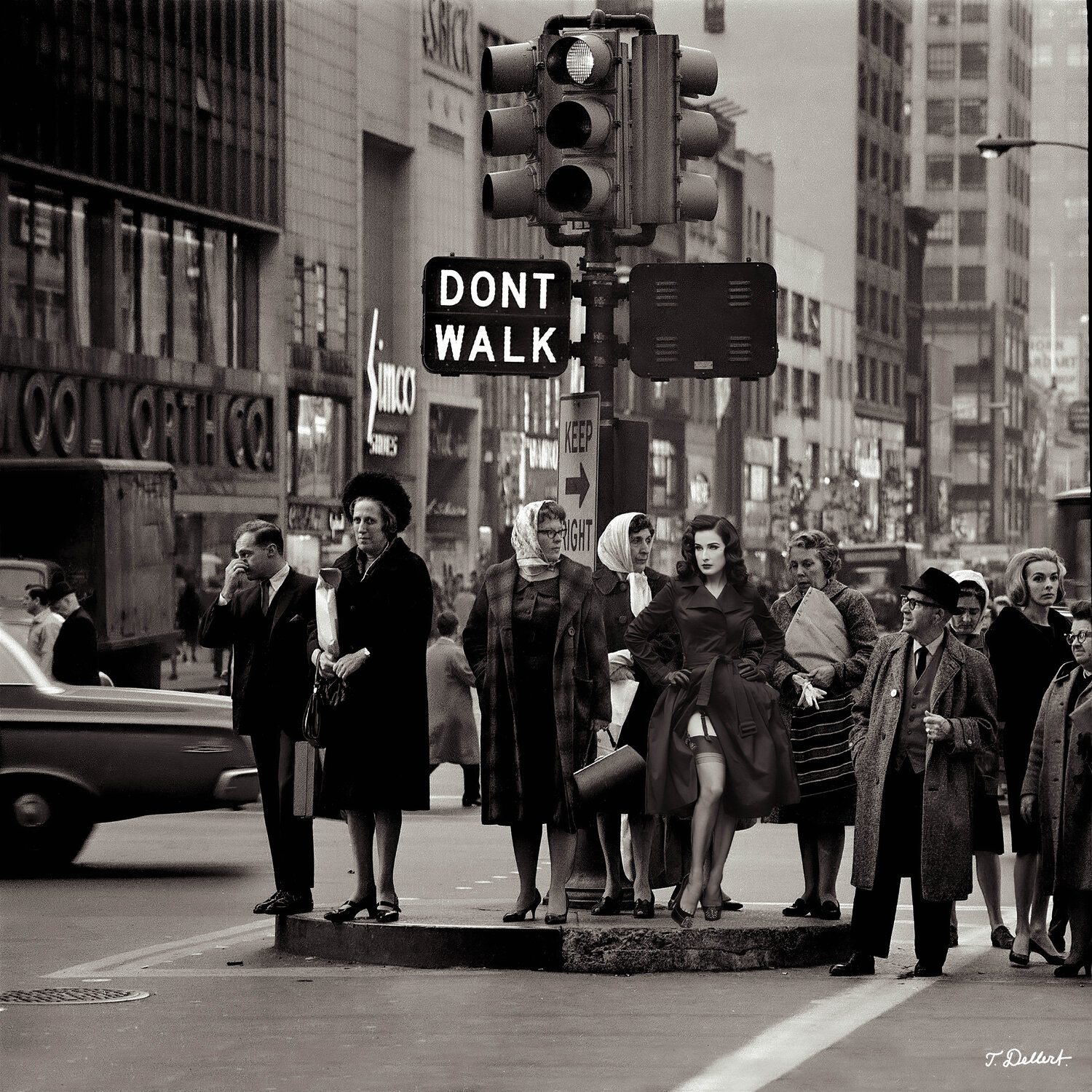 Dita Stopping the NY Traffic Thomas Dellert