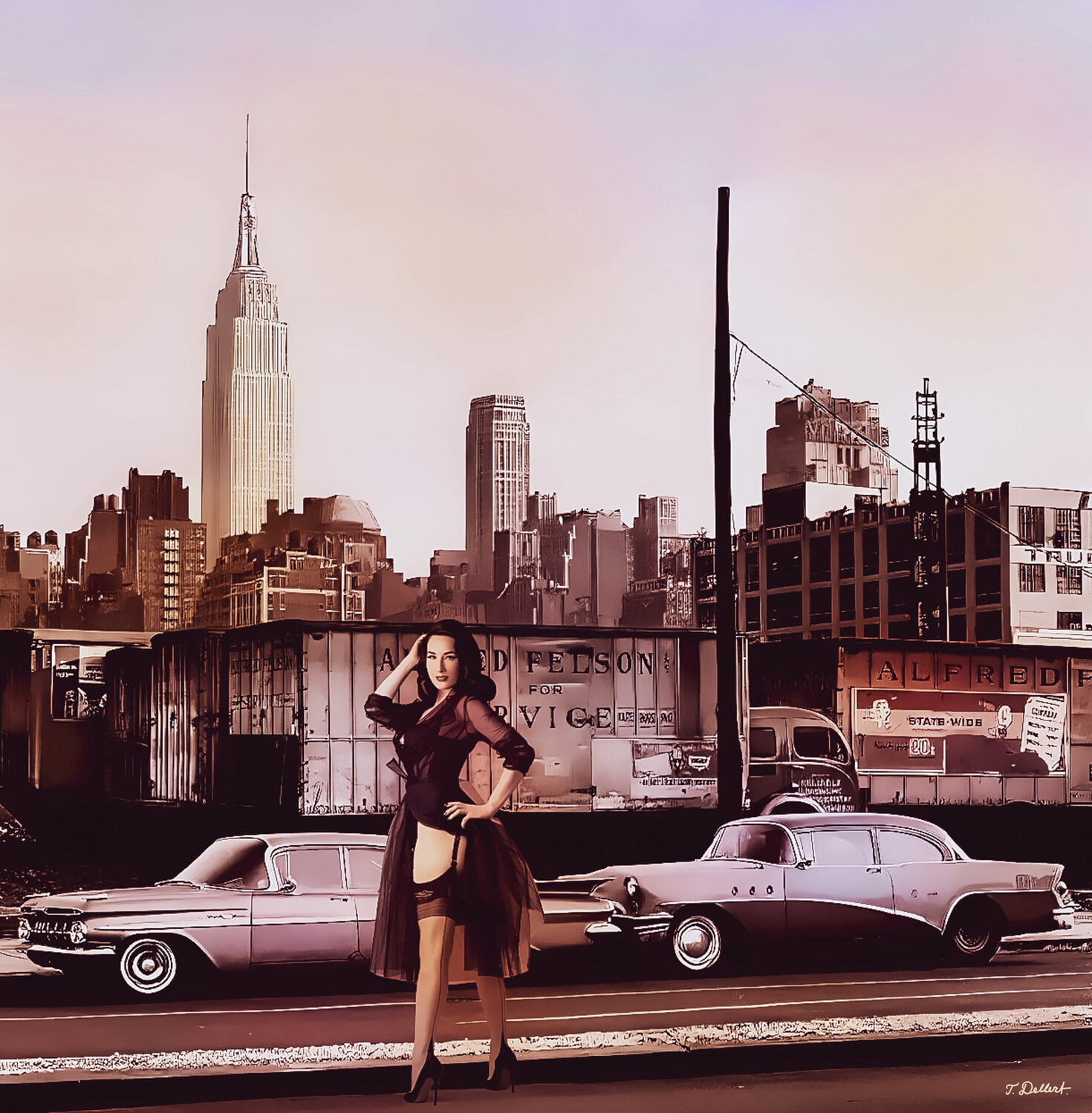 Dita in Manhattan 1960 Thomas Dellert