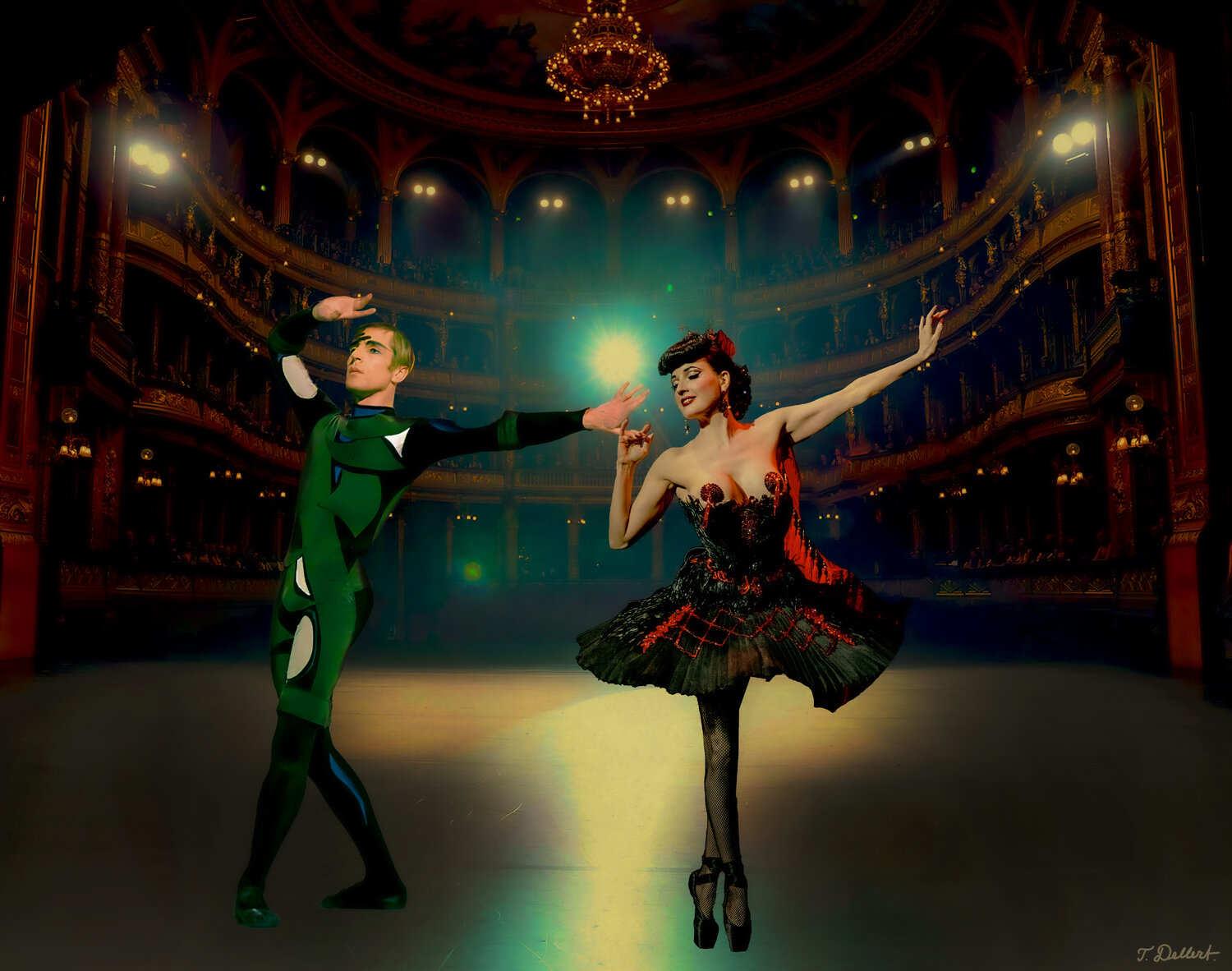 Dita and Erik Bruhn  " Pas de deux " Thomas Dellert