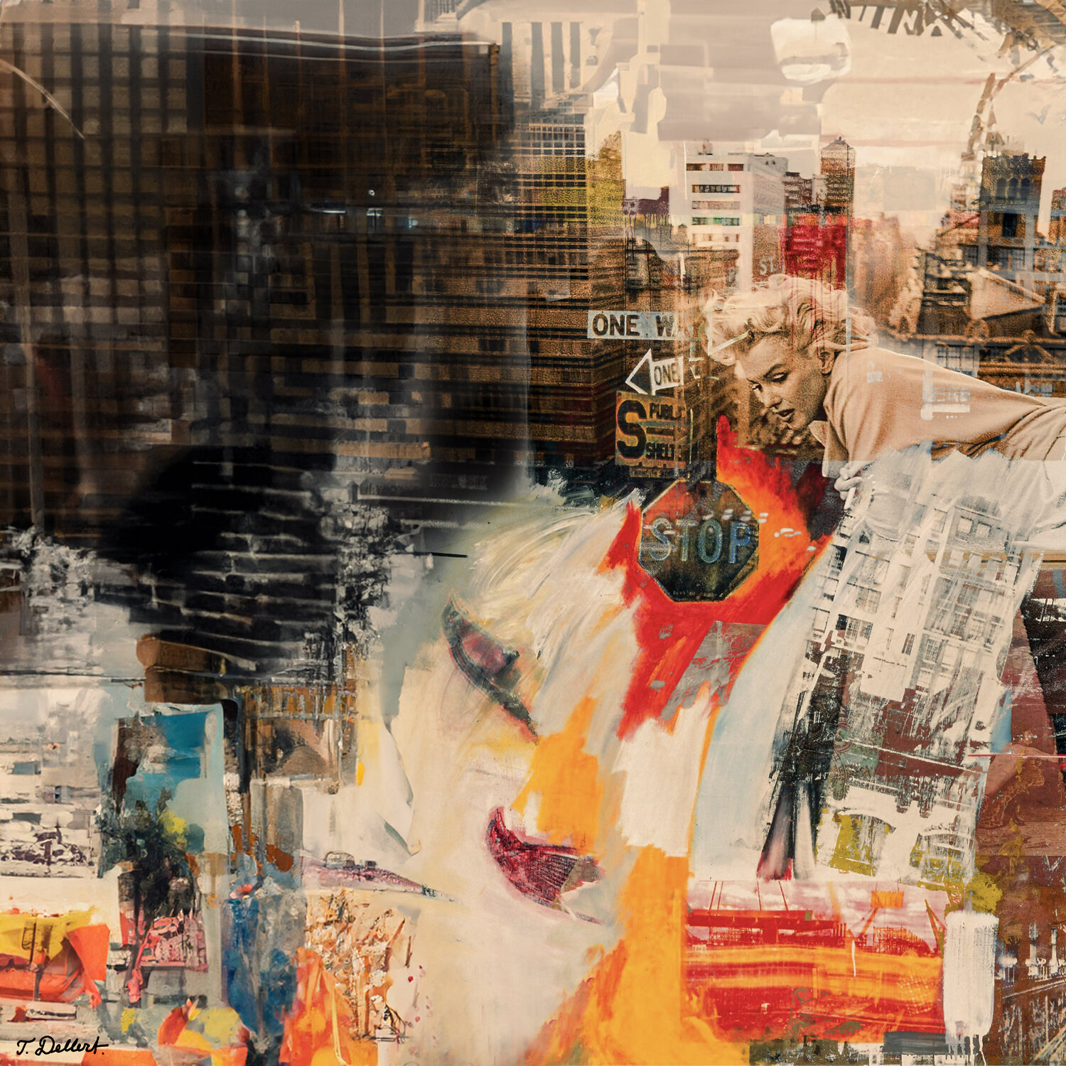 Marilyn in New York     after Rauschenberg Thomas Dellert