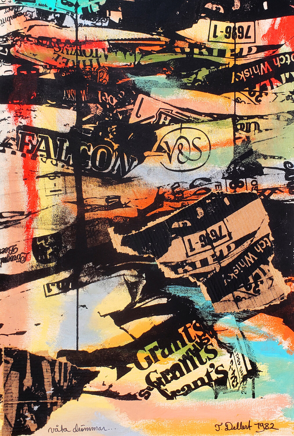Absolut Vodka Art 1984  Version 2.  Last existing print Thomas Dellert