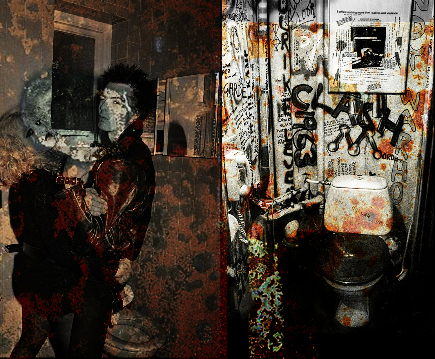 LOO LOVERS . Nancy and Sid and Tommy Dollar's Loo in Suicide  Punk Gallery Stockholm Thomas Dellert Fotografie zu verkaufen