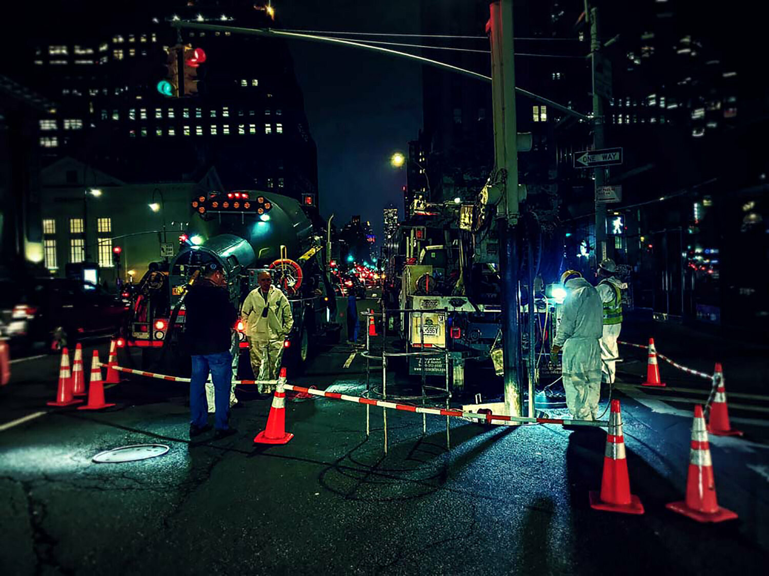 Night workers in Manhattan Thomas Dellert
