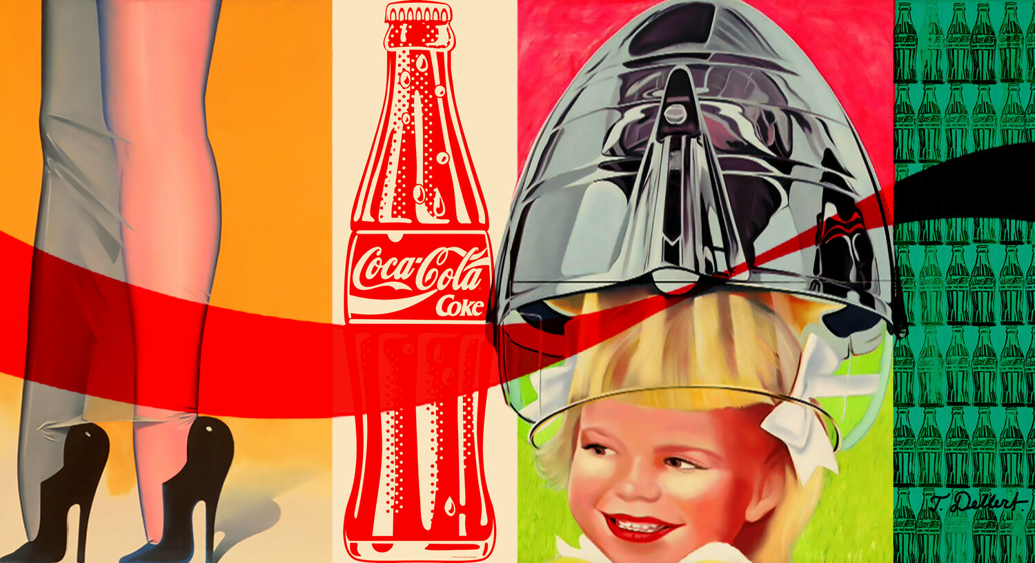 GROWING UP WITH COCA COLA           after James Rosenquist Thomas Dellert