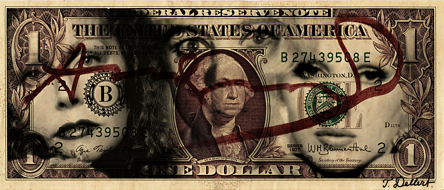 WARHOL MUSES DOLLAR    ( Ingrid Superstar - Edie Sedgwick - Candy Darling  ) Thomas Dellert Fotografia in vendita