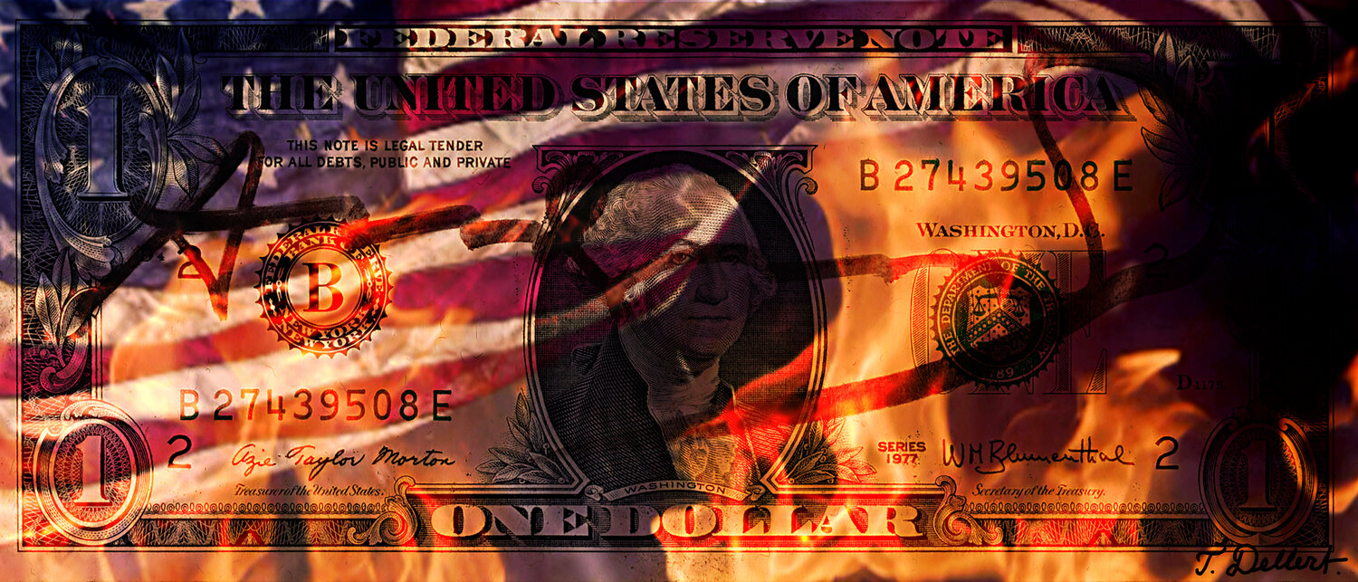 ONE BURNING DOLLAR Thomas Dellert