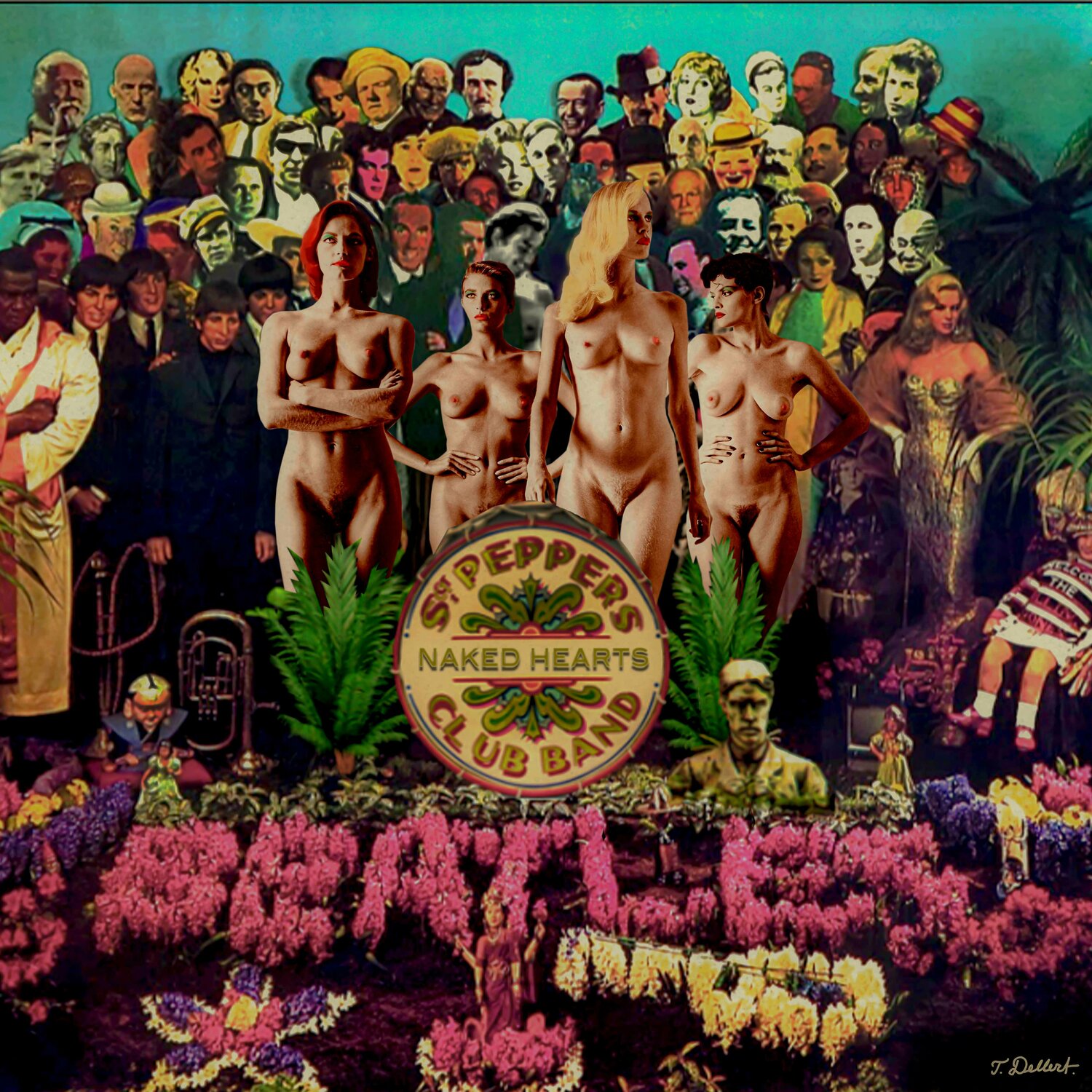 Naked. St Peppers Naked Heart Club Band ( Tribute to The Beatles ) by  Thomas Dellert (2020) : Print Giclée print on Paper - SINGULART