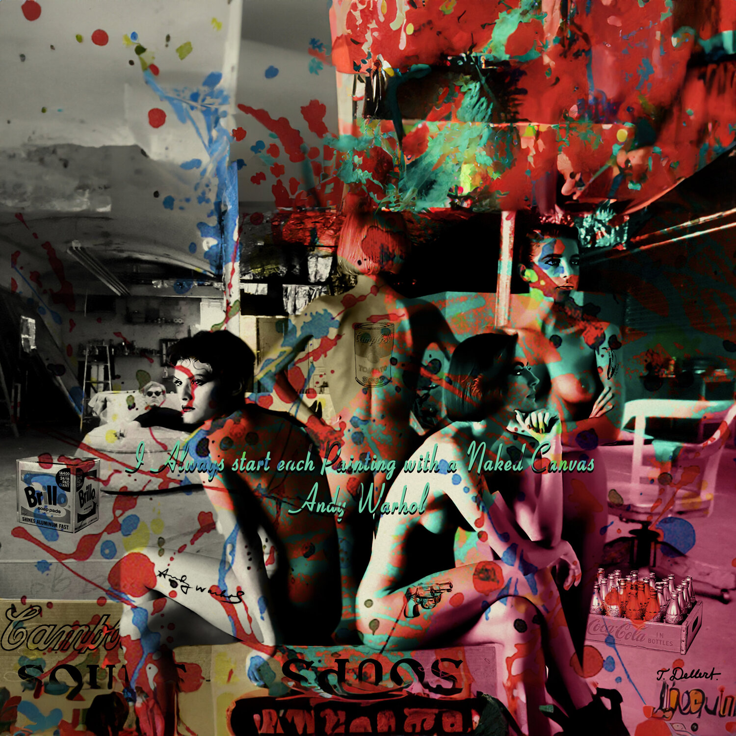 Naked like an Artist Canvas Thomas Dellert