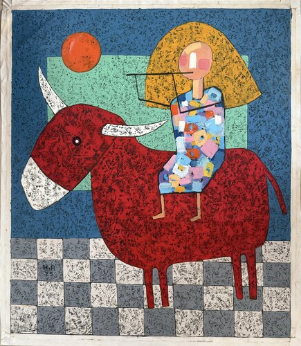 Taureau Cadaqués von Christian Ferrari, Malerei kaufen auf Singulart