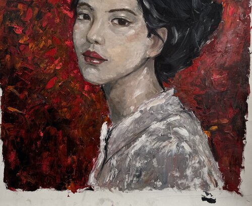 Regard d’innocence di Christian Ferrari, Pittura in vendita su Singulart