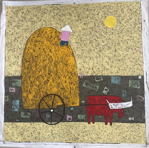 La récolte di Christian Ferrari, Pittura in vendita su Singulart