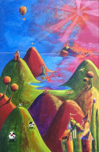 The Pulse of a Dreamscape von Jette Ladefoged Madsen, Malerei kaufen auf Singulart