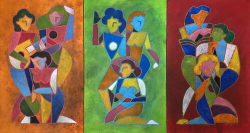 TRES TERCIAS (three thirds) by Rich Arnauda, Painting for Sale on Singulart