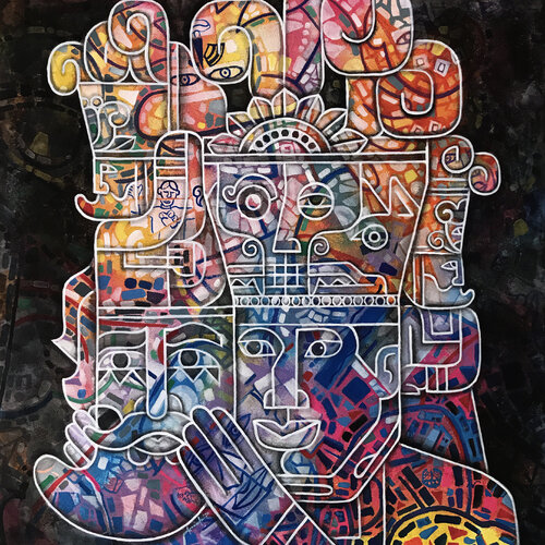 YANKUITLAMAMALI (new traditions nahuatl). by Rich Arnauda, Painting for Sale on Singulart