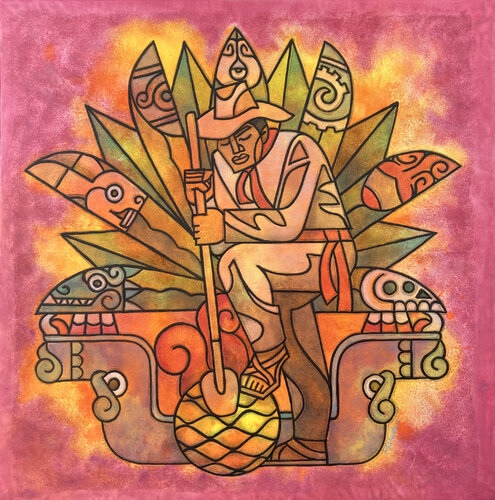 METLAPIANI (The Keeper of the Maguey). by Rich Arnauda, Painting for Sale on Singulart