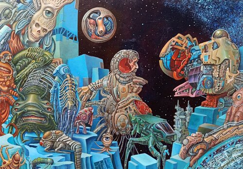 Ai confini di Laniakea von Luca Rossi, Malerei kaufen auf Singulart