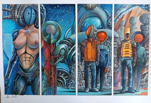 Untitled (sketch) by Luca Rossi, Work on Paper for Sale on Singulart