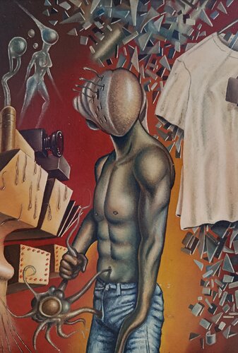 El Gran Hermano by Luca Rossi, Painting for Sale on Singulart
