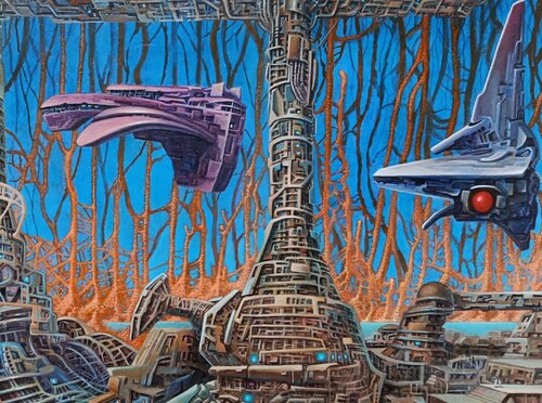 Il Pianeta del Tesoro by Luca Rossi, Painting for Sale on Singulart