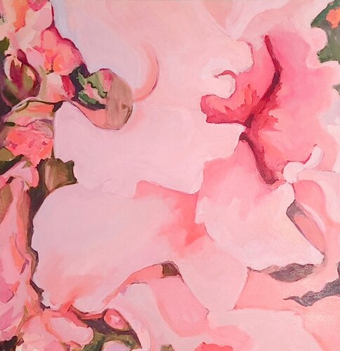 Blush Iris I von Stephanie Bak, Malerei kaufen auf Singulart