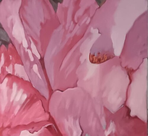 Pink Peony II - 2024 di Stephanie Bak, Pittura in vendita su Singulart