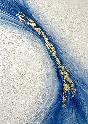 Cobalt Shine van Noemi Malpassi, Schilderij te koop op Singulart