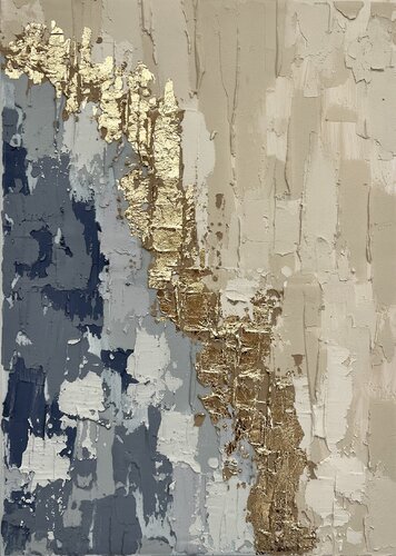 Gilded Erosion de Noemi Malpassi, Pintura a la venta en Singulart