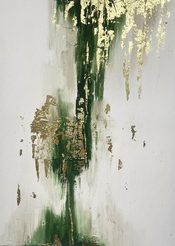 Emerald Cascade de Noemi Malpassi, Pintura a la venta en Singulart