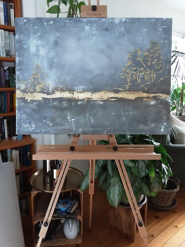 Goldene Stille by Sylvie Weinmann, 회화 for Sale on Singulart